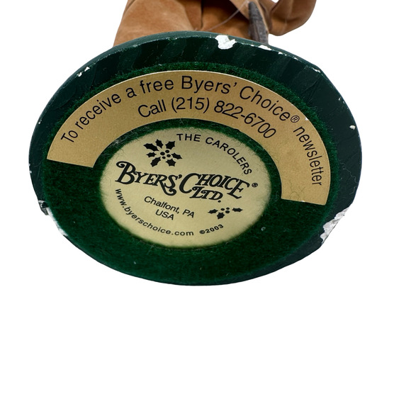 Vintage Byers Choice Carolers Native American Indian Boy w/ Fish Figurine Signed - Picture 6 of 11